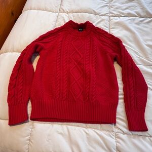 GAP Red Knit Sweater